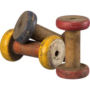 Small Wooden Spools Set of 6 Misc Spools