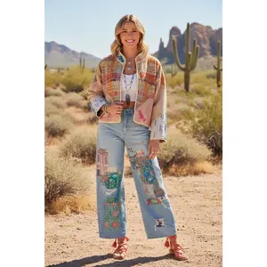 Bohemian Vintage Kantha Reversible Handmade Short Style Jacket - Madison