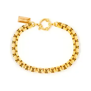 St. Tropez Bracelet ~ Gold Water Resistant Chain Bracelet by Salty Cali