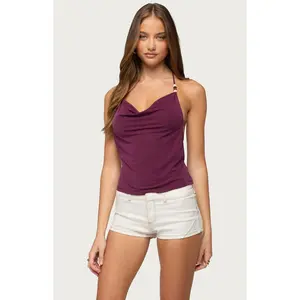 Edikted Women's Turner Beaded Backless Top
