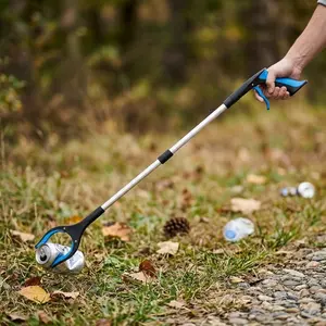 32 Inch Extendable Folding Grabber Tool, Heavy-Duty Adjustable Claw for Pick Up, Non-Slip Grip, Rust-Resistant Aluminum Alloy, Multi-Purpose Reacher Grabber for Garden Cleaning, Kitchen & Bathroom High Reach Helper