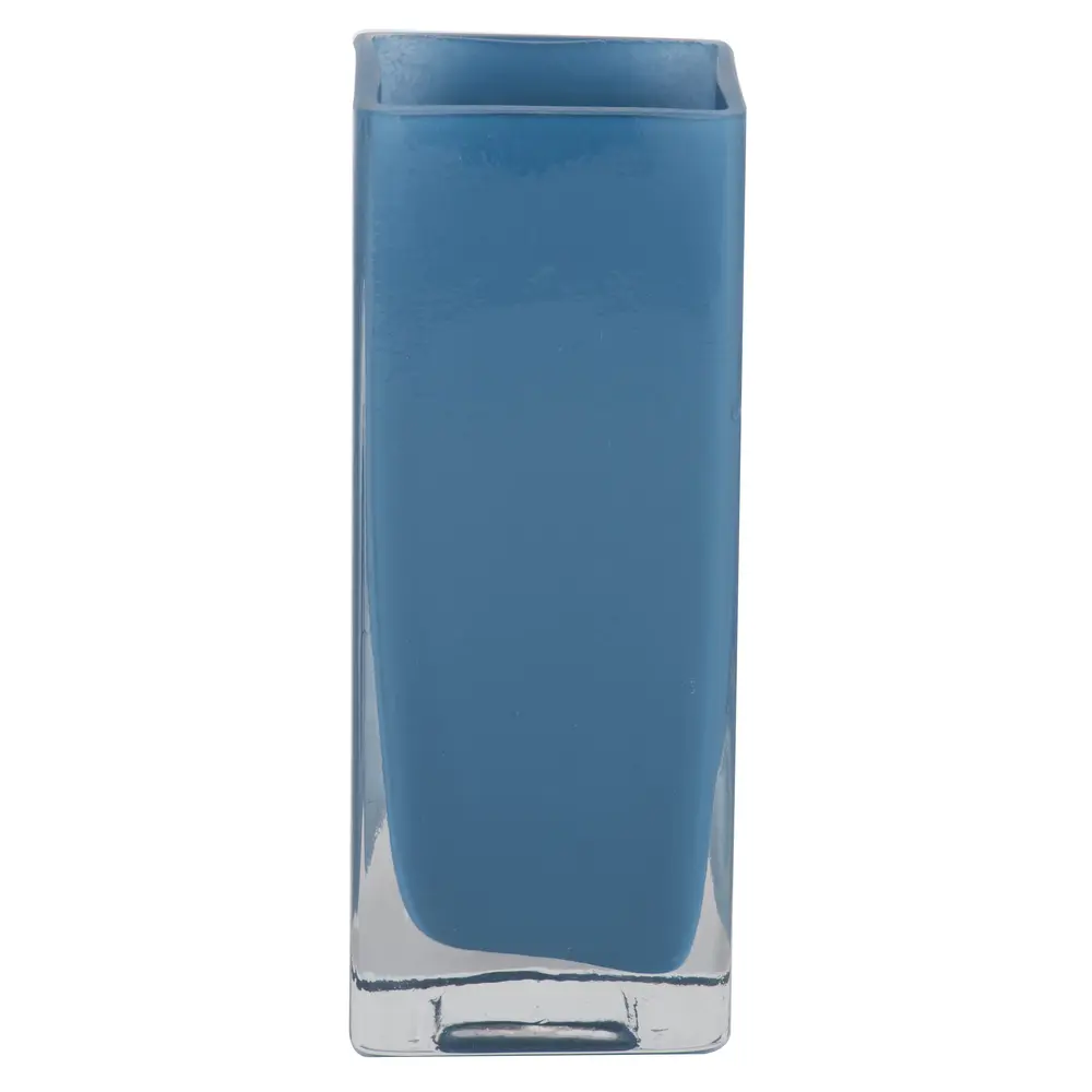 Vickerman LG182647 Classic 6 in. Square Shape Glass Vase, Hydro Container for Home Decor, Ideal Gift Option