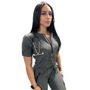 Royal ScrubWear-Nyah Women’s Stylish Scrub Top | Lightweight Stretch Uniform Top for Medical Professionals