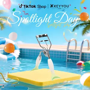 KEYYOU Eyelash Curler with Comb False Eyelashes Accessory Best Professional Tool for Lashes Curls Comfort Grip Wide Curvature for All Eye Shapes Springtok #SpotlightDay