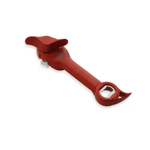 Kuhn Rikon Auto Safety Master Opener | No-Sharp-Edge Can & Bottle Opener (5-in-1)