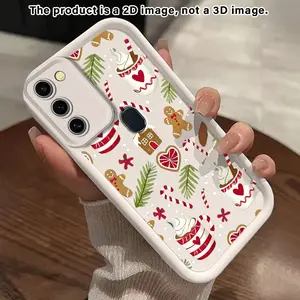 Phone Case suitable for Samsung Galaxy F54 F42 F41 F23 F16 F15 F14 F12 F06 F05 F04 F02S 4G 5G NOTE20 ULTRA J8 J7 Prime J4 J6 PLUS 2018 Winter Treats Tapestry2D Pattern Full Body Protection Soft Cover Cellphone Protective Casing
