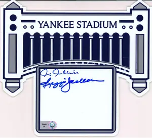 Reggie Jackson & Chris Chambliss New York Yankees Autographed Replica Faade - Fanatics Authentic Certified