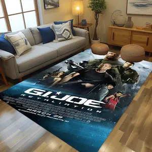 G.I. Joe (6) Stylish and creative printed pattern doormat for hallways, bathrooms, and entryways.  Home decor for living rooms, bedrooms, and bedside areas.  Suitable as Halloween, Christmas