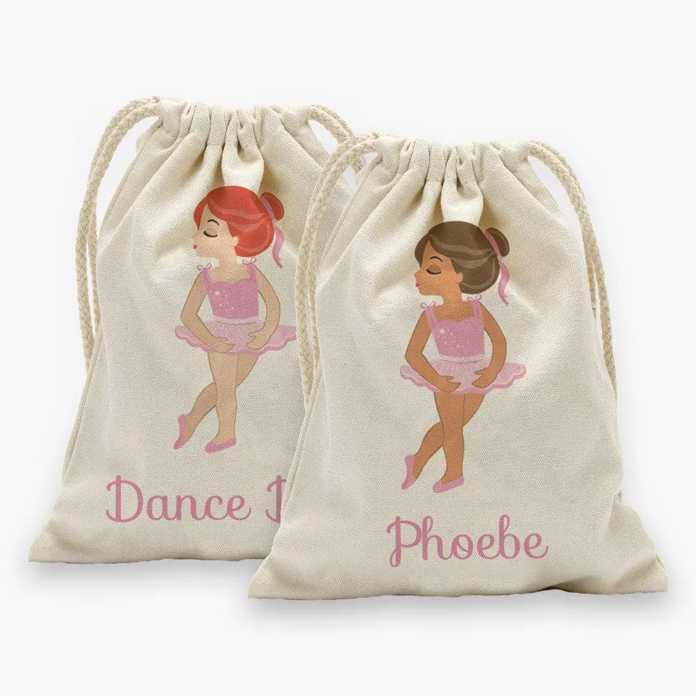 Ballerina Personalized Drawstring Sack