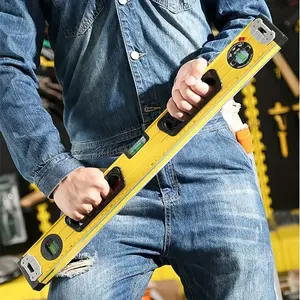 Aluminum Alloy Spirit Level, Non-Electric Bubble Leveling Tool with Handle, Durable Material, Ideal for Woodworking, Industrial & Home Use