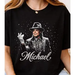 Michael Jackson King of Pop Halftone T-Shirt 0123