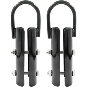 1.5" Climbing Rope Clamp,2 Sets Rope Climb Clasp Workout Rig Attachment Hook for Rope Climbing Garage Gym Fitness Equipment with Carabiner Eyehook Strength   Indoor Safety