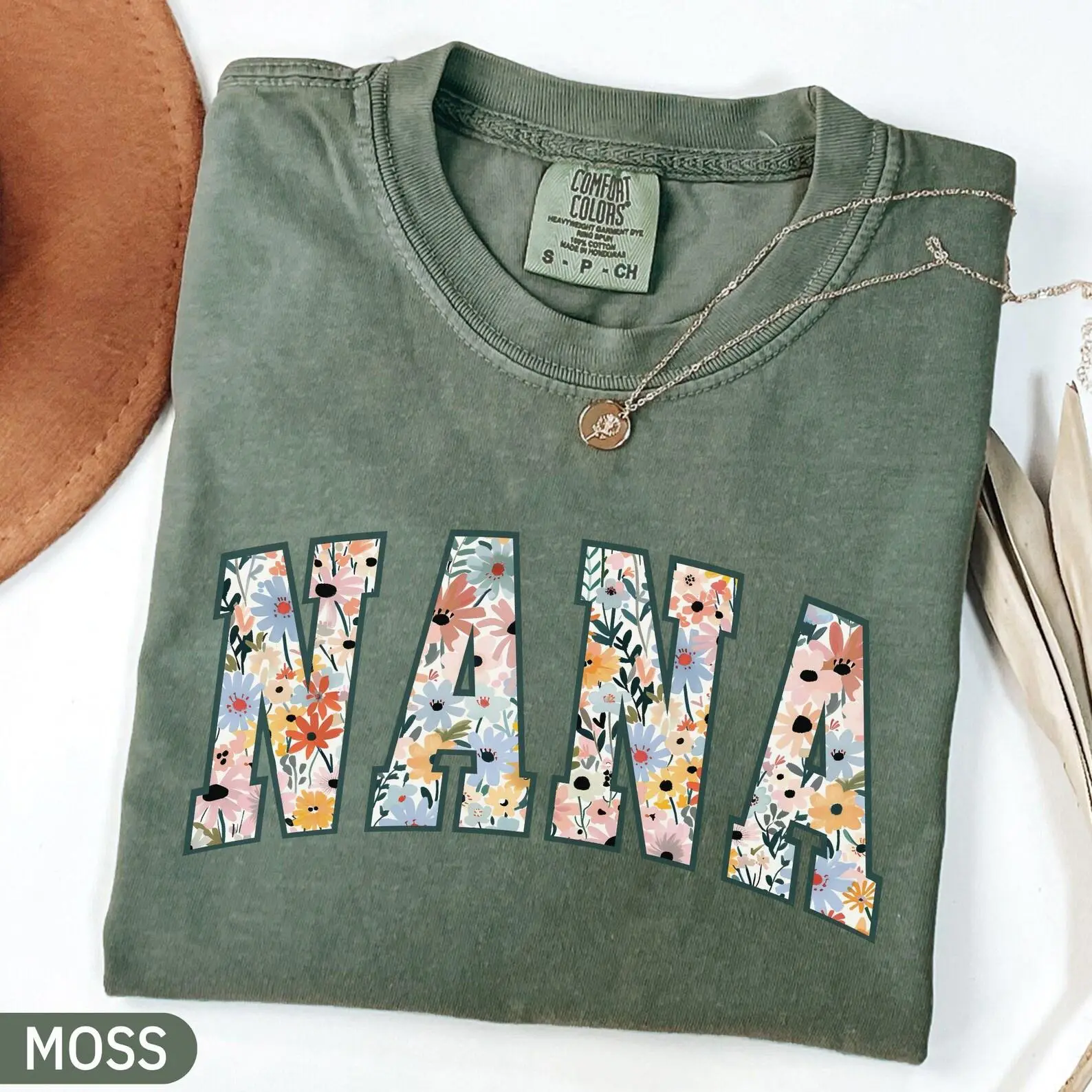 Nana Shirt, Vintage Floral Nana Shirt