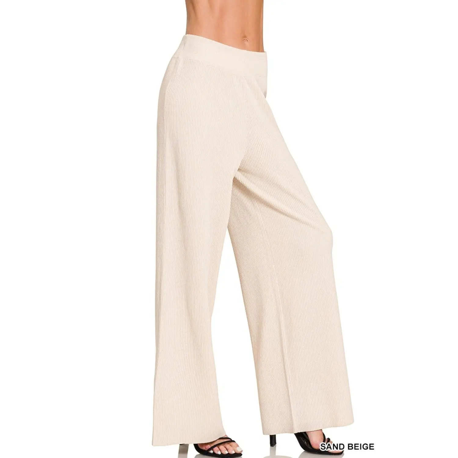 Karzza Viscose Ribbed Sweater Pants