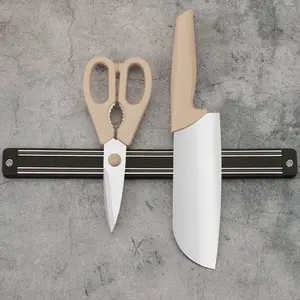 Customizable Size Kitchen Multifunction Plastic Magnetic Knife Holder Strip Rack for Wall Use - Storage Solution