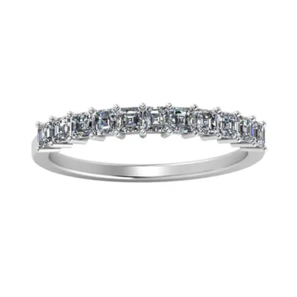 Tiana Asscher Trendy Lab Diamond Wedding Ring
