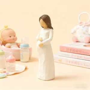 New Hot-Selling New Life Statue New Mother Pregnancy Gift Resin Craft Hand-Painted Desktop Ornament Maternity Gift