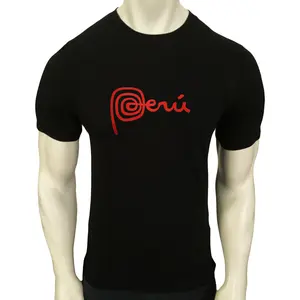 New Marca Peru Peruvian Patriotic  Men's Short Sleeve T-Shirt