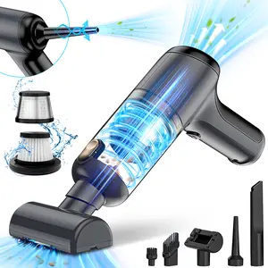 FLOXGINO Car Vacuum Cleaner, 6000PA Cordless Handheld Vacuum & Air Duster, Portable Wet Dry Car Cleaning & Multi Nozzles for Home, Cleaning Tool, Car Detailing Accessories