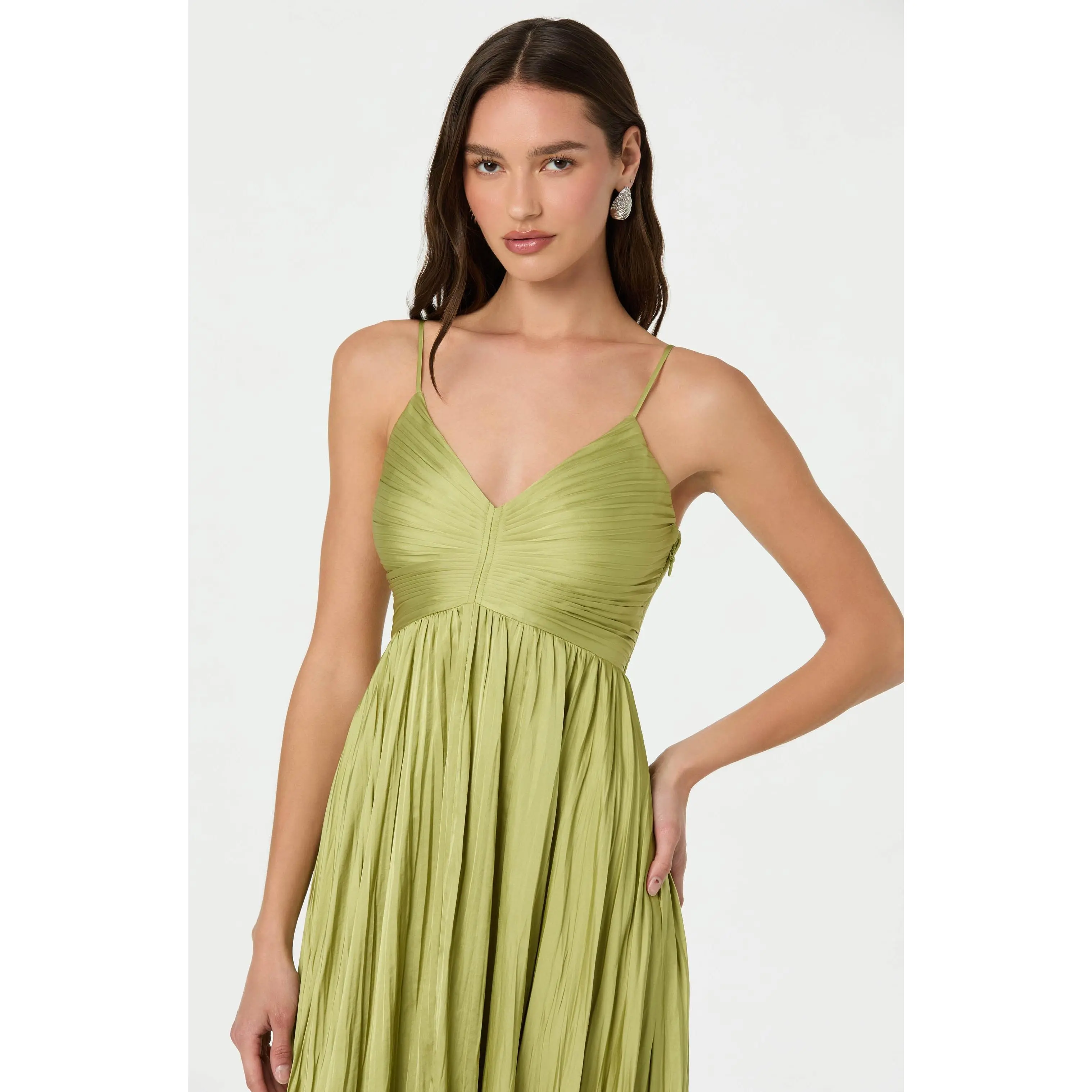 pink midi wedding dress Petal and Pup Women's Augustine Midi Dress