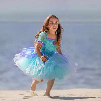 2t disney princess dress Toddler Sweatshirt Frill (15m-6y) - 2 Colors The Disney Princess Tiana Dress is inspired by Disneys Tiana in a super Toddler Disney Princess Tutu Dress