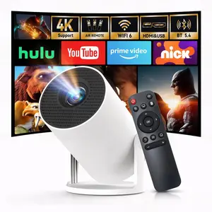 [Built-in Apps & 2026 Upgraded] Mini Projector with  6 &  5.4, 1080P 4K Support , Auto Keystone 360? Portable  Cinema  Projector for iOS/Android X1