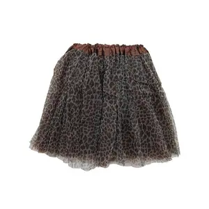 Cheetah Tutu Skirt for Women – 3-Layer Tulle Ballet Skirt for Costume, Dress-Up, Dance, & Cosplay