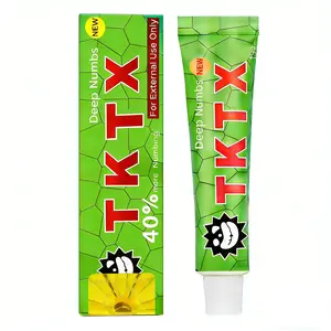 TKTX Tattoo Numbing Cream,40% Very Strong,Relief Cream forTattoos,Waxing,Microneedling,Lecithin External Cream(10g)