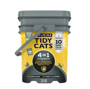 35lb Tidy Cats Litter – 4-in-1 Formula for Odor, Moisture & Easy Cleanup