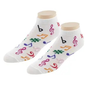 Ladies' Jazzy Notes No-Show Socks