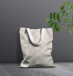 Mackenzie Childs Rosy,Royal,Sterling,Tan,Violet  Check Tote Bag
