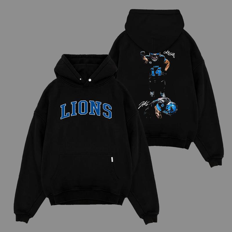 One Pride Fit - Amon-Ra St. Brown x Jahmyr Gibbs Soft And Comfortable Cotton Hoodie, Sweatshirt and T-Shirt, Lions Fans Game Day Outfit, Gift For Football Fans, Graphic Football Shirt