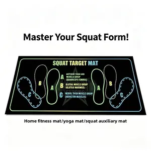 Minimalist Diatomaceous Earth Mat, Versatile Fitness Mat for Squats, Yoga & HIIT, Noise Reduction Non-Slip Exercise Floor Mat for Home