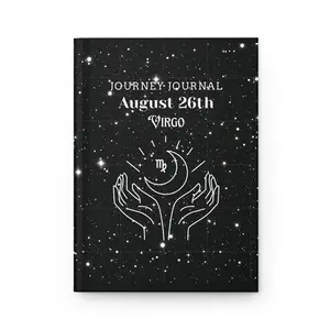 Virgo Journey Journal | Astrology Notebook, Star Sign Diary, Gift for Virgo, Celestial Planner, Daily Reflection Journal