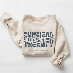 Retro Physical Therapy Sweatshirt, Gross Motor Promoter, Gift For Physical Therapist, PT Shirt, DPT Doctor Degree, Unisex Crewneck Sweater IC