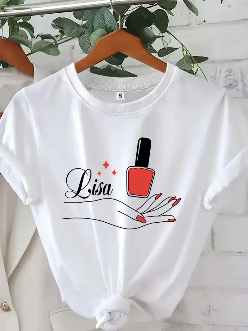 [Nail Technician Gift] Custom Nail Tech T-shirt | Personalized Nail Artist Gifts, Beautician, Salon, Manicurist