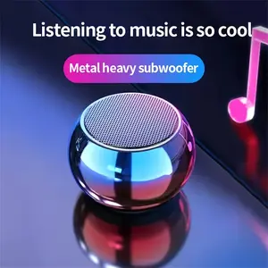 M3 Flash Wireless Speakers • Portable Small Steel Gun Metal • Heavy Subwoofer • Outdoor Mini Small Speaker