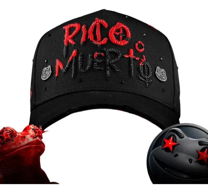 S * Adjustable Plain Cap From Mz Hats, Featuring Rico O Muerto Design