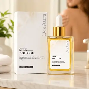 Silk Body Oil Fast Absorbing Non Greasy Moisture Feel Soft Smooth Skin Care For Dry Skin After Shower Daily Body Massage Oil For Women And Men