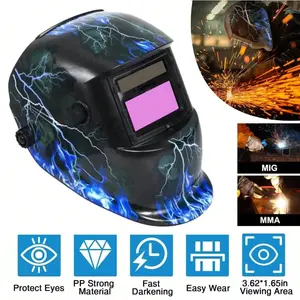 Solar Powered Auto Darkening Welding Hood Welding mask Welding Welder diy Use Safety Insulation gift ideas