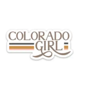 Colorado Girl Retro Sticker
