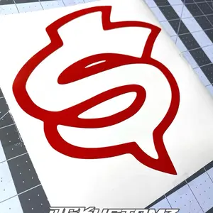 D gas truck vinyl decal sticker