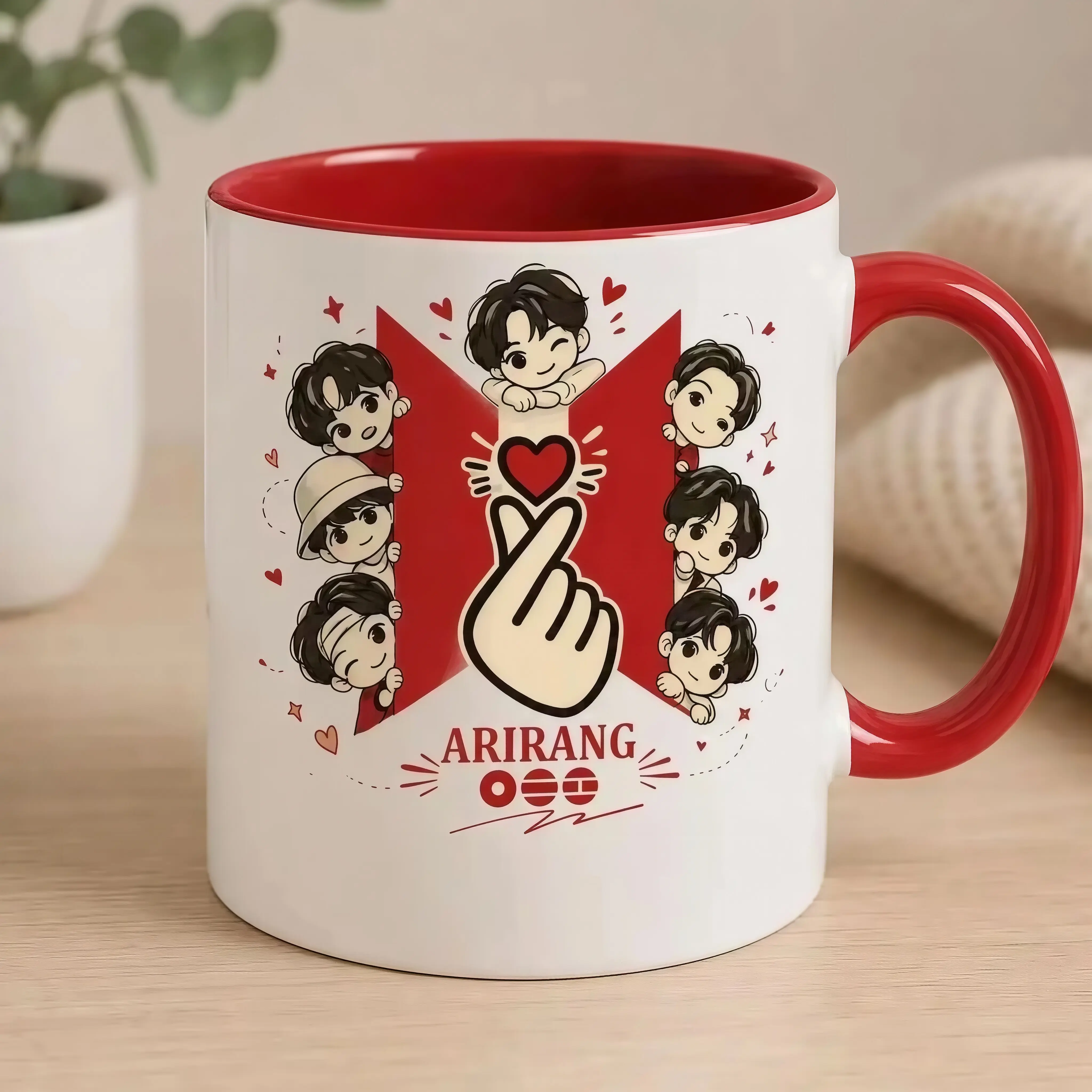 2026 Tour Classic Ceramic Mug - Glossy, Modern, Reusable, Washable Drinkware with Cute Group Graphics, Colorful Cartoon Characters for Concert Enthusiasts