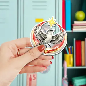 Northern Mockingbird Rebel Alliance Restiance Sticker, Florida State Pride Vinyl Sticker, Anti ICE Activist Art