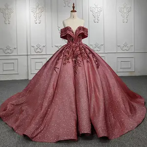 Bling Brilliance: Sweetheart Red Quinceañera Gown