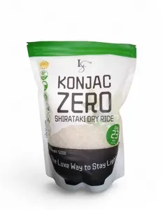 LUXE Slim KONJAC ZERO SHIRATAKI DRY RICE 1 Kilo BIG Grain