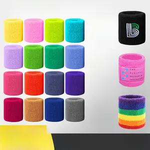 Wicking towel wristband - Fitness, bodybuilding, running, basketball wristband, breathable cotton sports wristband