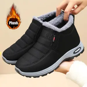 Women's Fashion Snow Boot For Outdoor , Warm Fur Lined Winter Snow Boots Waterproof CasualComfortable Warm Thermal Lined Shoes, All MatchSneakers For Daily Wear