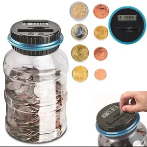 Electronic Piggy Bank Counter Coin Digital LCD Counting Coin Money Saving Box Jar Coins Storage Box Organiser