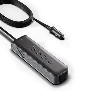 ERAYAK 150W Car Charger, Cigarette Lighter Adapter with 3 AC Outlets, USB-C, USB-A & Extra 12V Socket